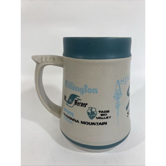 Vintage US Ski Resort Howard Holt Tankard Stein 24oz Stowe Vail Aspen 1967 Retro - Picture 2 of 7